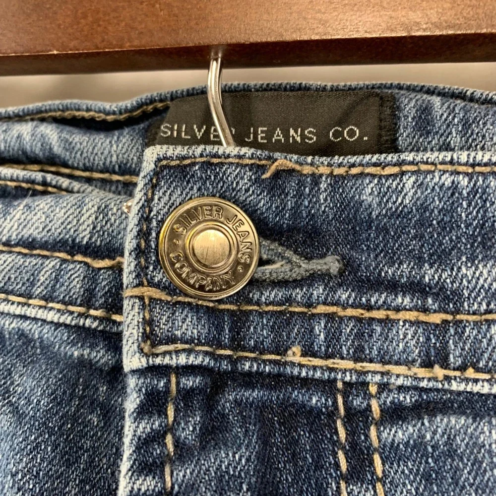 Silver Jeans Co Gordie Jeans Mens 36x34 Blue Loose Fit Straight Leg M83456LDS328